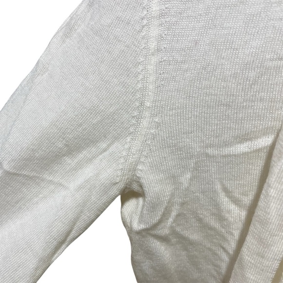 Anthropologie Moulinette Soeurs Elegant White Cream Wool Women's Blouse - Picture 7 of 14